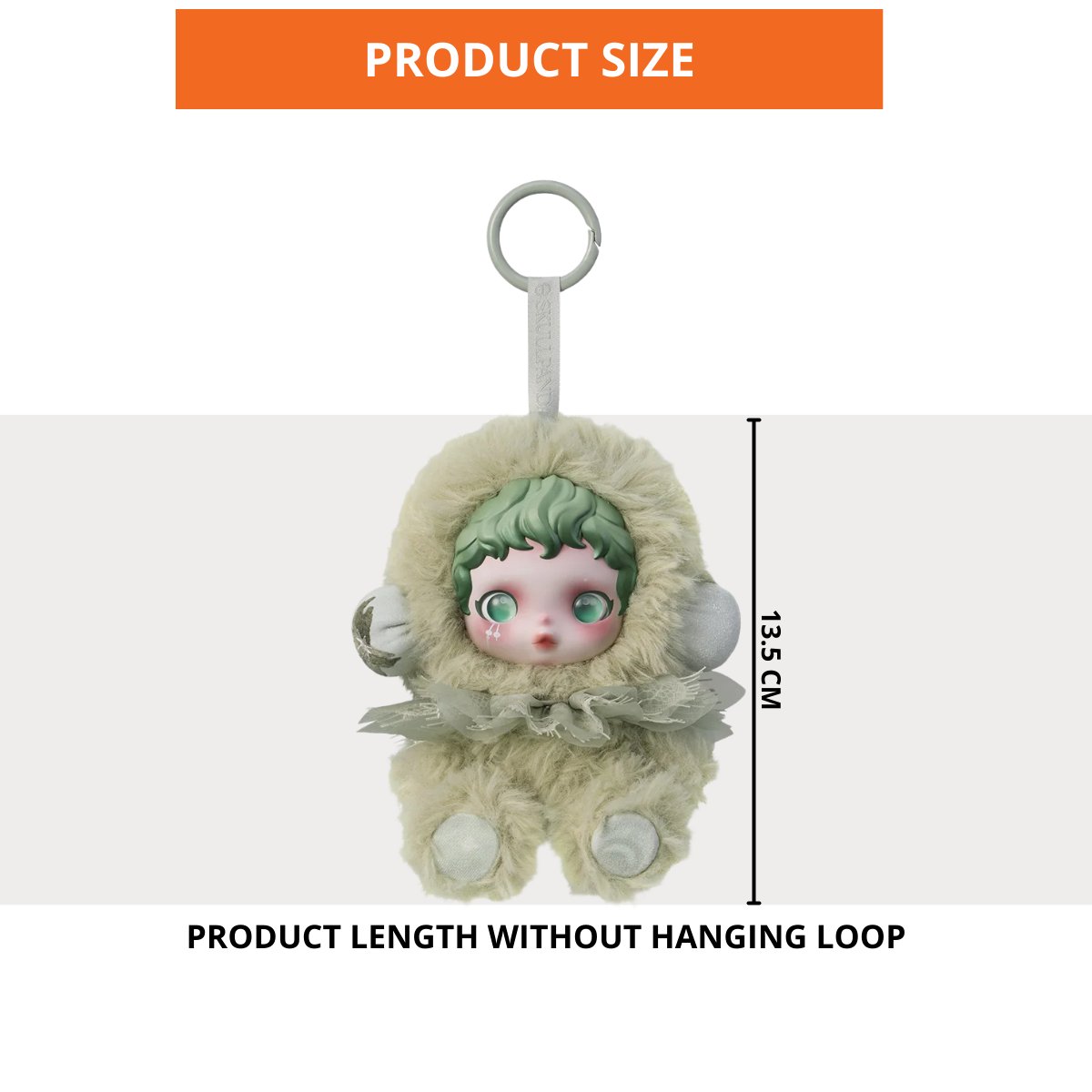 skullpanda impresionissme plush character size