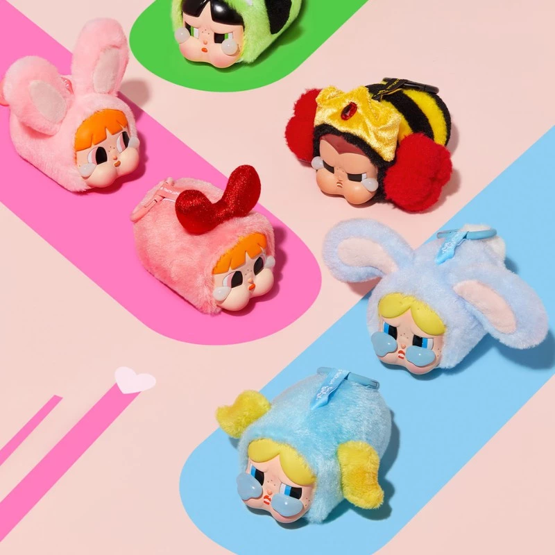 Pop Mart Crybaby X Powerpuff Girls Plush Keychain Blind Box 4