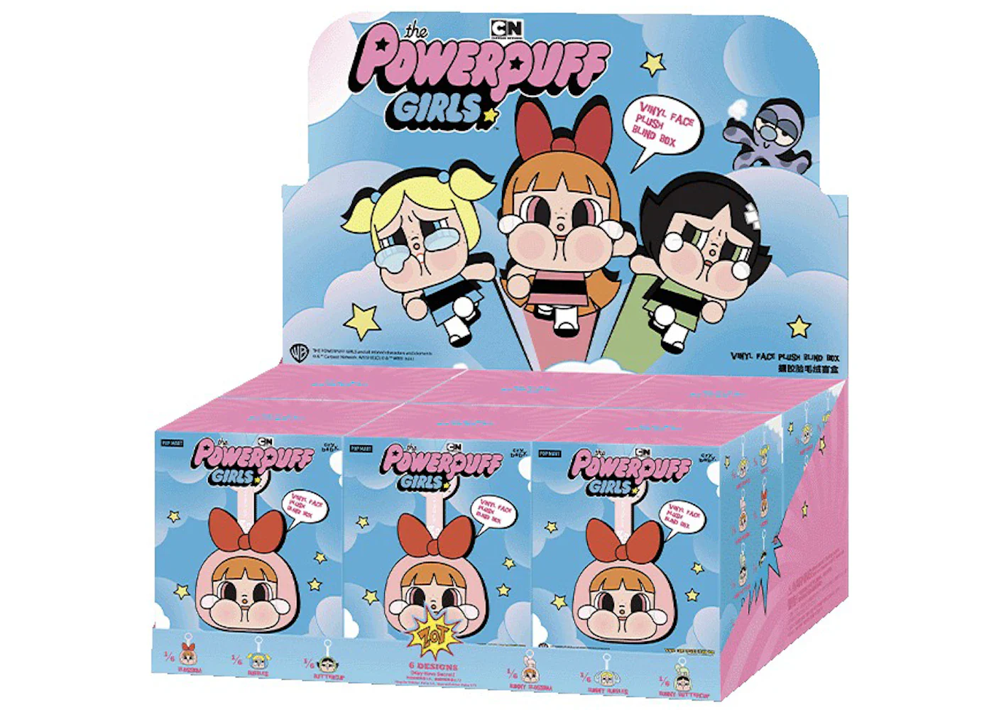 Pop Mart Crybaby X Powerpuff Girls Plush Keychain Blind Box 5