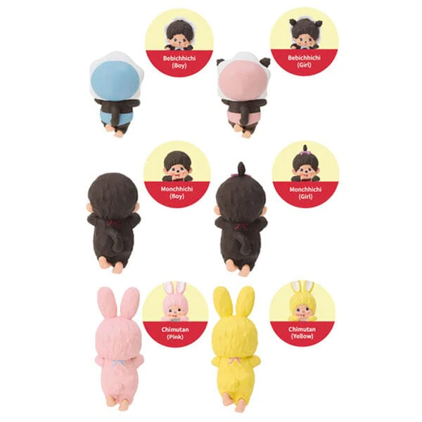 Sonny Angel Monchhichi Hippers Collection Stickers Blind Box