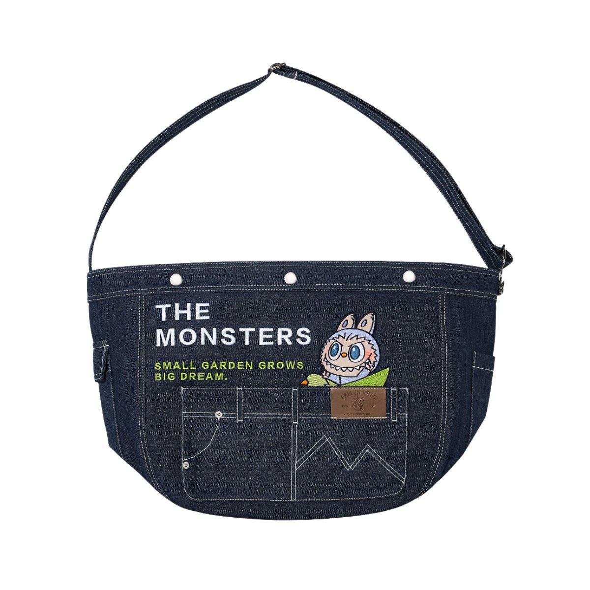 The Monsters Fall In Wild Series Denim Messenger Bag