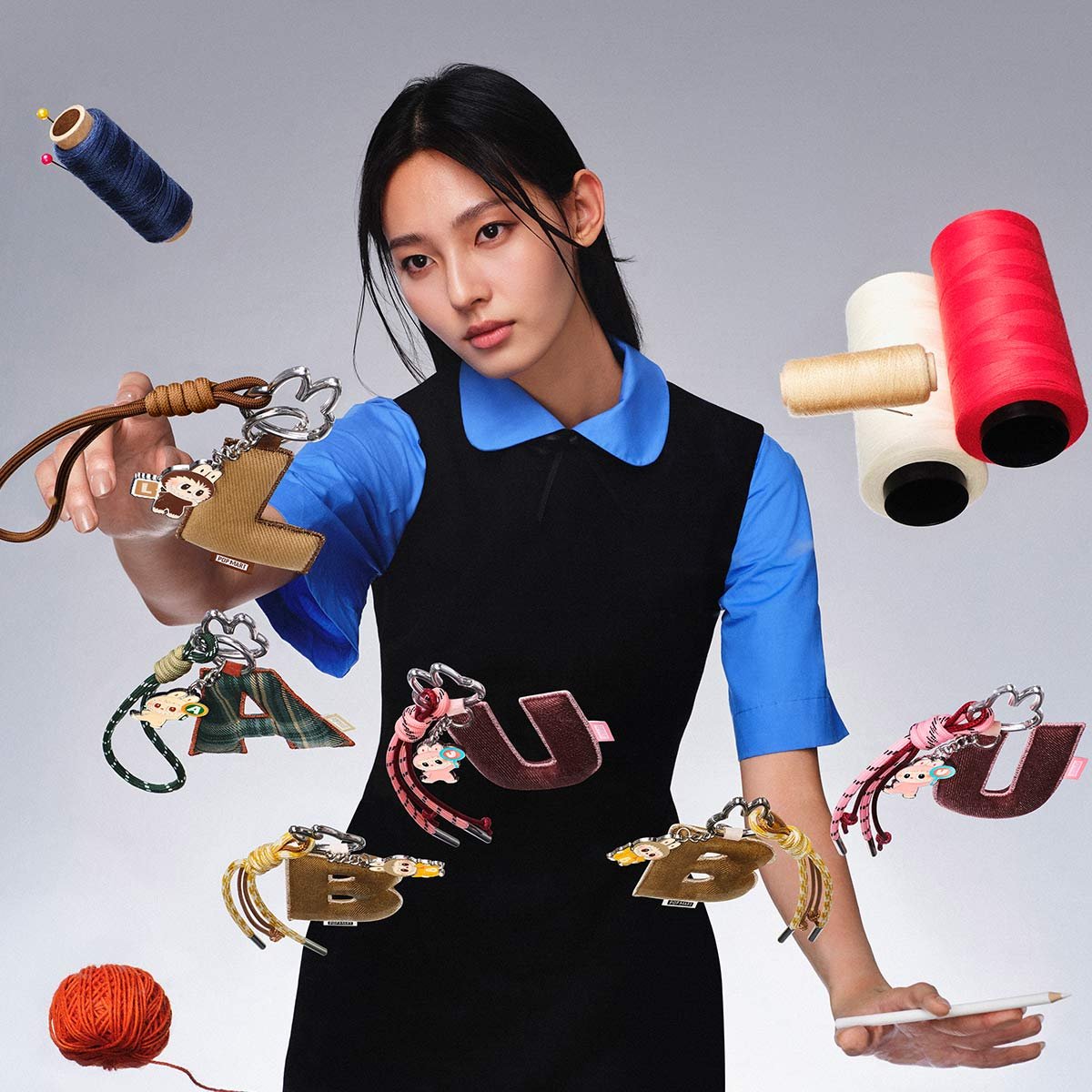 The Monsters Pin For Love Series Letter Pendant Blind Box N Z 4