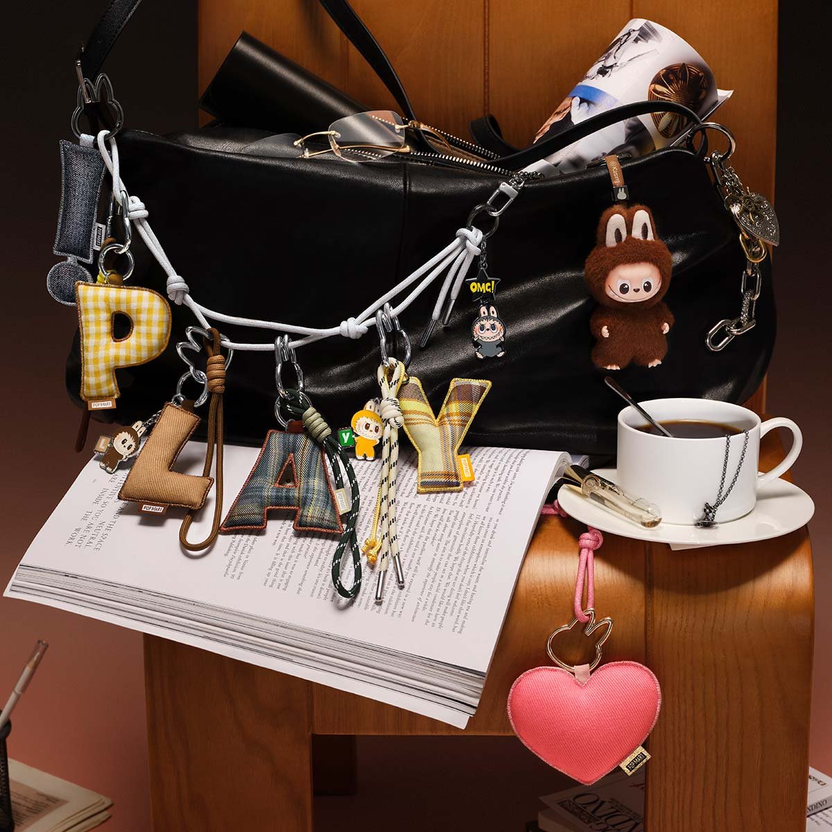 The Monsters Pin For Love Series Letter Pendant Blind Box N Z 7